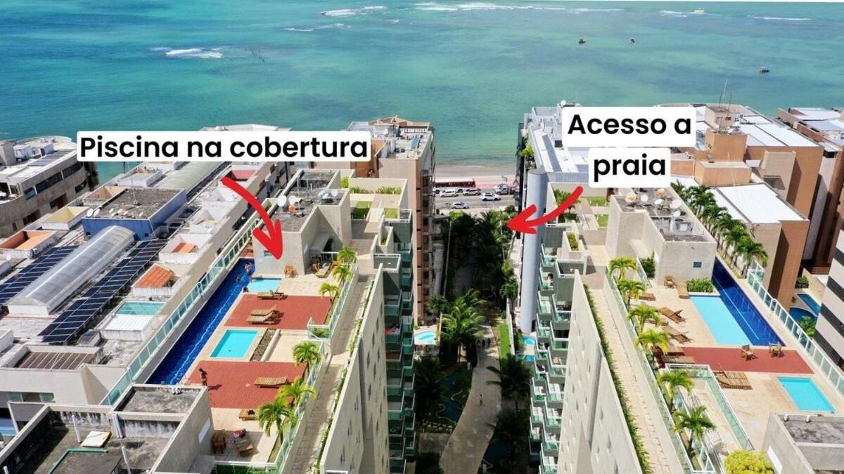2 Quartos | Beira Mar | Piscina | 250 Mb Maceió Exterior foto